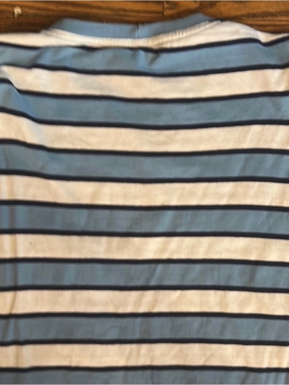 Levi's Blue, White & Black Striped Pocket Tee - Picture 3 of 3